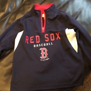 Red Sox 3/4 Zip light weight  sweatshirt